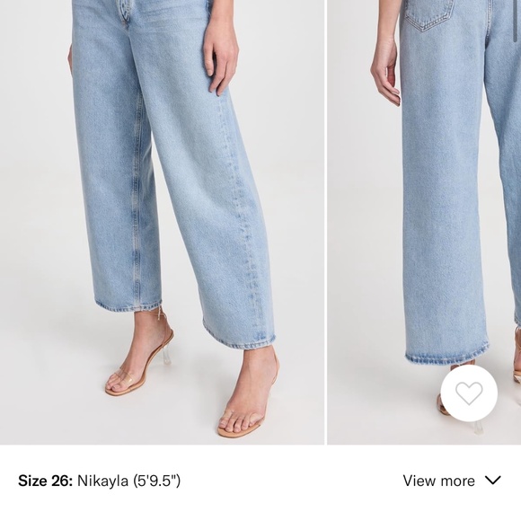 Agolde low slung baggy jeans 28” - Picture 1 of 8